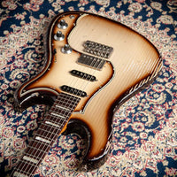 Novo Idris HSS Limited Toasted Marshmallow, Throbak Pickups, Signed by Dennis Fano #25683