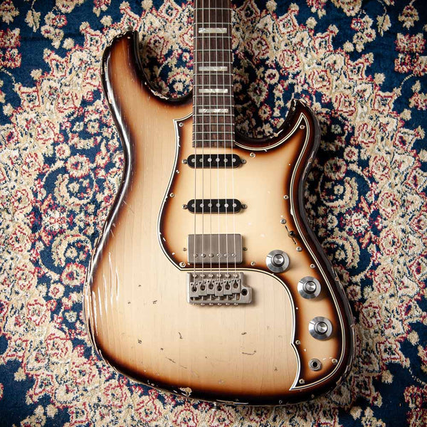 Novo Idris HSS Limited Toasted Marshmallow, Throbak Pickups, Signed by Dennis Fano #25684