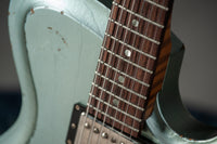 Novo Solus H2 Ice Blue Metallic over 3-Tone Sunburst 3-Ply Parchment Pickguard Medium Distress SN 24606
