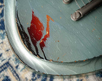 Novo Solus H2 Ice Blue Metallic over 3-Tone Sunburst 3-Ply Parchment Pickguard Medium Distress SN 24606