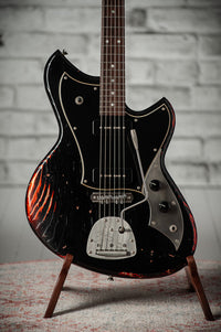 Novo Serus J Bull Black over Candy Apple Red Medium Distress #26079
