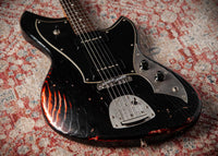 Novo Serus J Bull Black over Candy Apple Red Medium Distress #26079