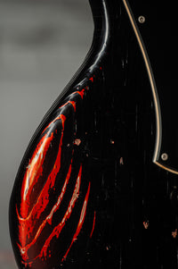 Novo Serus J Bull Black over Candy Apple Red Medium Distress #26079