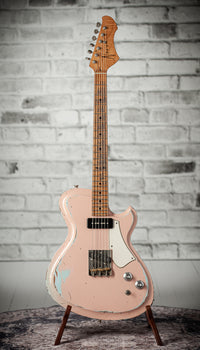 Novo Solus F2 Shell Pink over Sonic Blue Medium Distress #25578