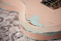 Novo Solus F2 Shell Pink over Sonic Blue Medium Distress #25578