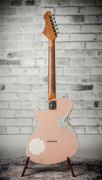 Novo Solus F2 Shell Pink over Sonic Blue Medium Distress #25578