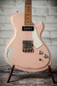 Novo Solus F2 Shell Pink over Sonic Blue Medium Distress #25578
