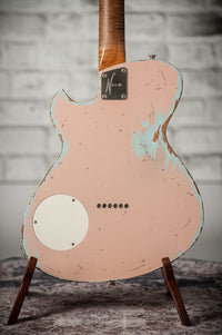 Novo Solus F2 Shell Pink over Sonic Blue Medium Distress #25578