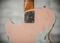Novo Solus F2 Shell Pink over Sonic Blue Medium Distress #25578