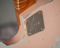 Novo Solus F2 Shell Pink over Sonic Blue Medium Distress #25578