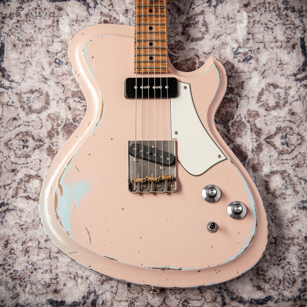 Novo Solus F2 Shell Pink over Sonic Blue Medium Distress #25578