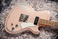 Novo Solus F2 Shell Pink over Sonic Blue Medium Distress #25578