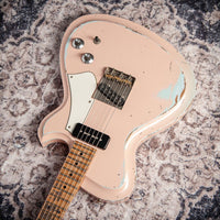 Novo Solus F2 Shell Pink over Sonic Blue Medium Distress #25578