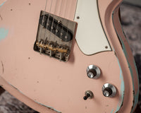 Novo Solus F2 Shell Pink over Sonic Blue Medium Distress #25578