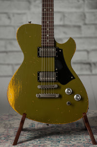 Novo Solus H2 Uffington Green over Vandalism Yellow Medium Distress SN# 24938