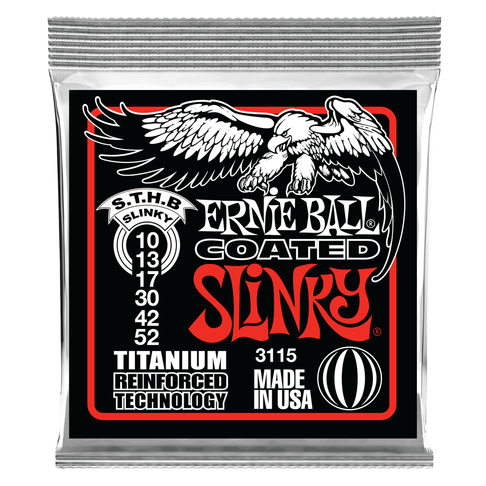 Ernie Ball Coated Slinky Skinny Top Heavy Bottom 10-52