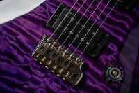 PRS Custom 24 Quilted Maple Artist Top, Trans Purple #0429750