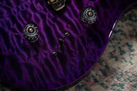 PRS Custom 24 Quilted Maple Artist Top, Trans Purple #0429750