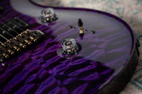 PRS Custom 24 Quilted Maple Artist Top, Trans Purple #0429750