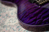 PRS Custom 24 Quilted Maple Artist Top, Trans Purple #0429750