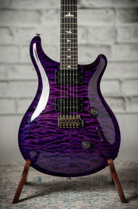 PRS Custom 24 Quilted Maple Artist Top, Trans Purple #0429750