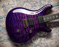 PRS Custom 24 Quilted Maple Artist Top, Trans Purple #0429750