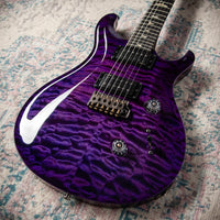 PRS Custom 24 Quilted Maple Artist Top, Trans Purple #0429750