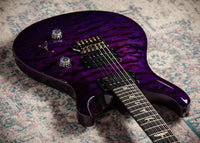 PRS Custom 24 Quilted Maple Artist Top, Trans Purple #0429750