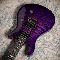 PRS Custom 24 Quilted Maple Artist Top, Trans Purple #0429750