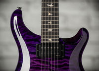 PRS Custom 24 Quilted Maple Artist Top, Trans Purple #0429750