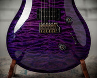 PRS Custom 24 Quilted Maple Artist Top, Trans Purple #0429750