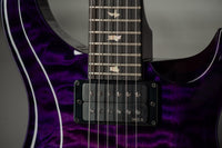 PRS Custom 24 Quilted Maple Artist Top, Trans Purple #0429750
