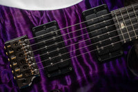 PRS Custom 24 Quilted Maple Artist Top, Trans Purple #0429750