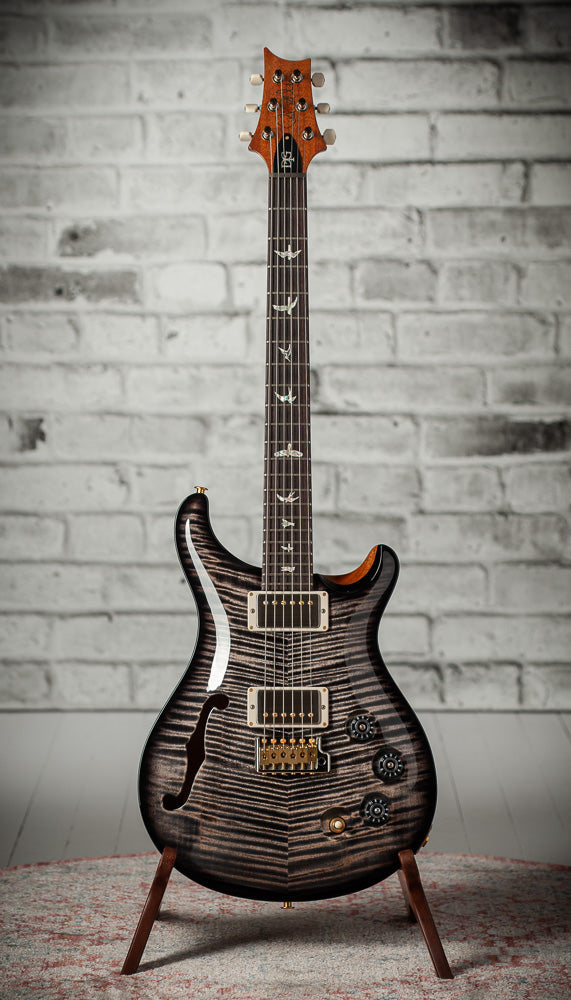 PRS DGT Semi-Hollow 10 Top Charcoal Burst Natural Back #0423129