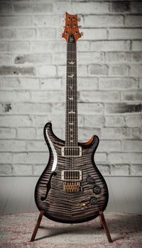 PRS DGT Semi-Hollow 10 Top Charcoal Burst Natural Back #0423129