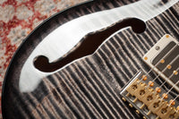 PRS DGT Semi-Hollow 10 Top Charcoal Burst Natural Back #0423129