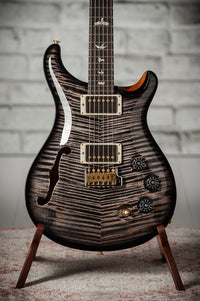 PRS DGT Semi-Hollow 10 Top Charcoal Burst Natural Back #0423129