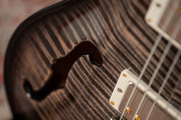PRS DGT Semi-Hollow 10 Top Charcoal Burst Natural Back #0423129