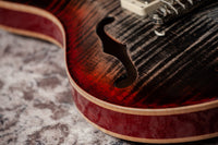 PRS Hollowbody II Piezo Charcoal Cherry Burst #21 0331329 Used