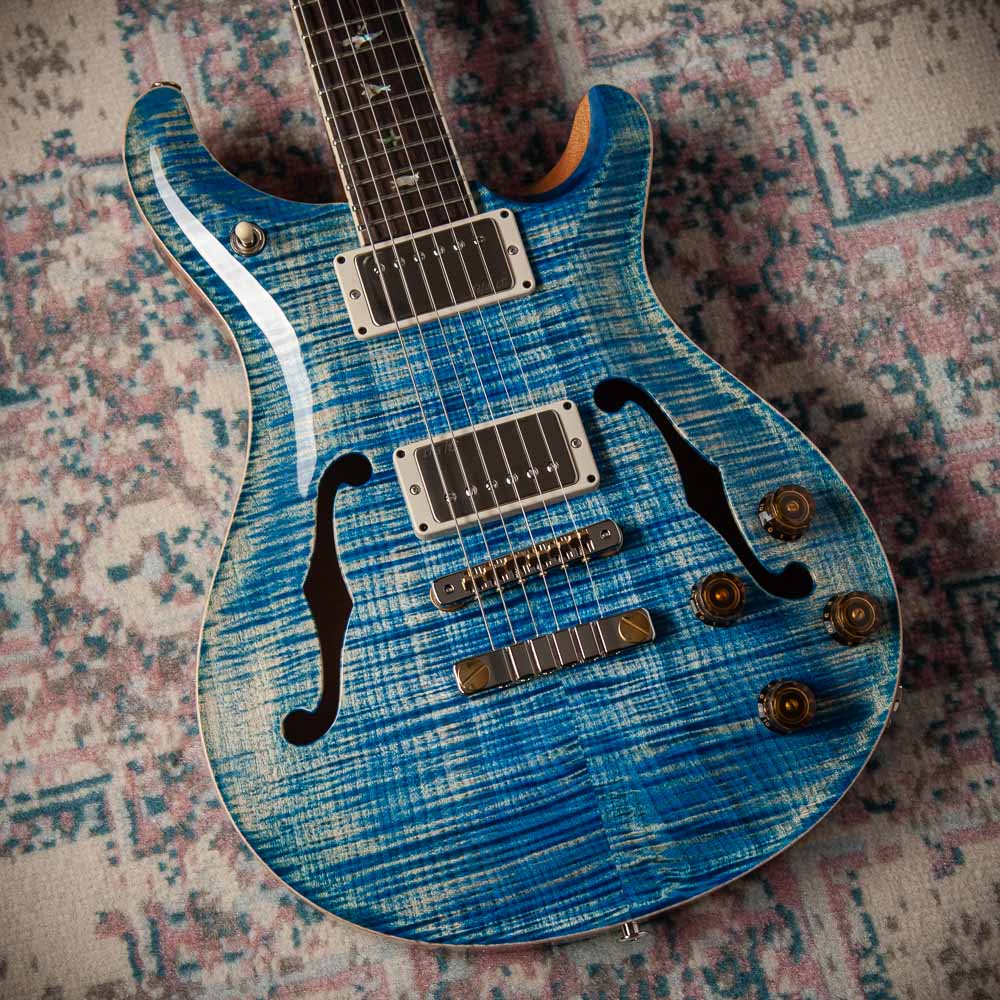PRS McCarty 594 Hollowbody II Faded Blue Jean #0392479