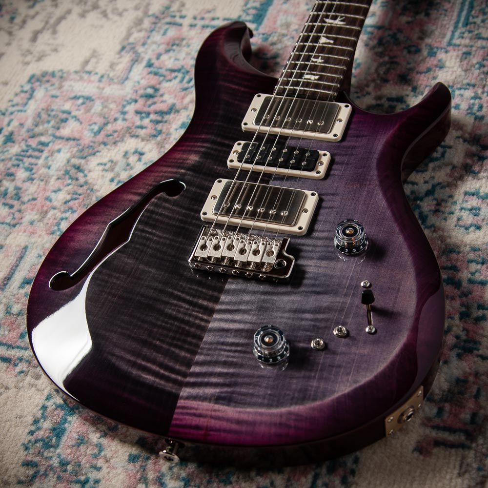 PRS S2 Special Semi-Hollow Faded Gray Black Purple Burst #S2080319
