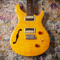 PRS SE Custom 22 Semi-Hollow Santana Yellow #CTID43937 Demo