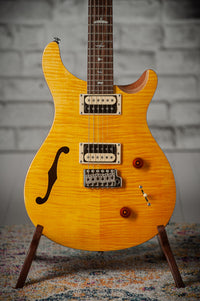PRS SE Custom 22 Semi-Hollow Santana Yellow #CTID43937 Demo