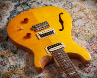 PRS SE Custom 22 Semi-Hollow Santana Yellow #CTID43937 Demo