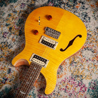 PRS SE Custom 22 Semi-Hollow Santana Yellow #CTID43937 Demo