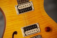 PRS SE Custom 22 Semi-Hollow Santana Yellow #CTID43937 Demo