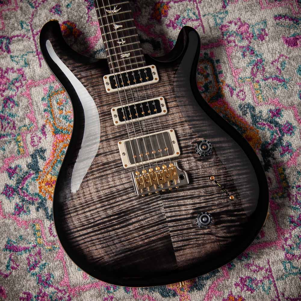 PRS Studio 22 Charcoal Smokewrap Burst 10 Top Hybrid Package Used #0340521