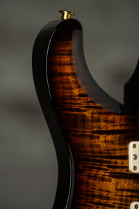 PRS Studio 22 Flame Maple 10-Top, Pattern Neck, Black Gold Wraparound Burst #0386018