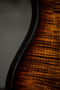PRS Studio 22 Flame Maple 10-Top, Pattern Neck, Black Gold Wraparound Burst #0386018
