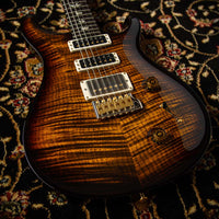 PRS Studio 22 Flame Maple 10-Top, Pattern Neck, Black Gold Wraparound Burst #0386018